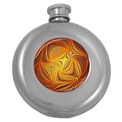 Electric Field Art Li Round Hip Flask (5 Oz) by okhismakingart