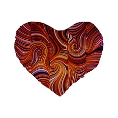 Electric Field Art Liii Standard 16  Premium Heart Shape Cushions by okhismakingart