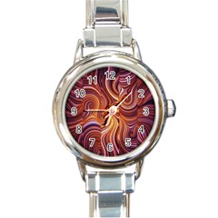 Electric Field Art Liv Round Italian Charm Watch by okhismakingart