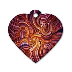 Electric Field Art Liv Dog Tag Heart (one Side) by okhismakingart