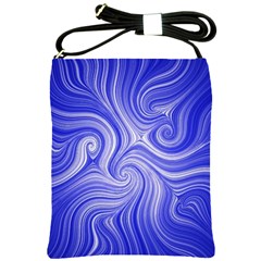 Electric Field Art Lvii Shoulder Sling Bag by okhismakingart