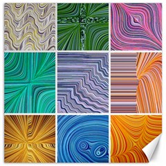 Electric Field Art Collage I Canvas 20  X 20  by okhismakingart