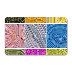 Electric Field Art Collage Ii Magnet (rectangular) by okhismakingart