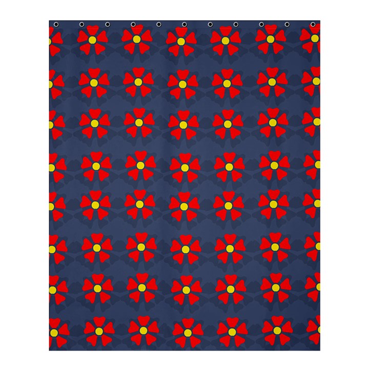 Red Begonias Shower Curtain 60  x 72  (Medium) 