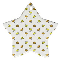 Birds, Animal, Cute, Sketch, Wildlife, Wild, Cartoon, Doodle, Scribble, Fashion, Printed, Allover, For Kids, Drawing, Illustration, Print, Design, Patterned, Pattern Ornament (star) by dflcprintsclothing