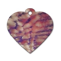 Clouds Dog Tag Heart (one Side)