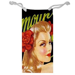 Blonde Bombshell Retro Glamour Girl Posters Jewelry Bag by StarvingArtisan