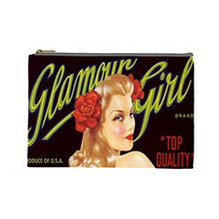 Blonde Bombshell Retro Glamour Girl Posters Cosmetic Bag (large) by StarvingArtisan