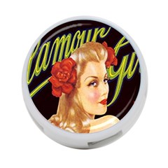 Blonde Bombshell Retro Glamour Girl Posters 4-port Usb Hub (two Sides) by StarvingArtisan