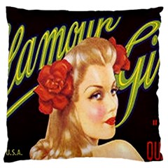 Blonde Bombshell Retro Glamour Girl Posters Standard Flano Cushion Case (two Sides) by StarvingArtisan