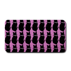 Cat Silouette Pattern Pink Medium Bar Mats