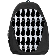 Cat Silouette Pattern Backpack Bag by snowwhitegirl