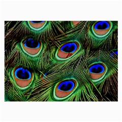 Peacock Feathers Large Glasses Cloth (2-side) by snowwhitegirl