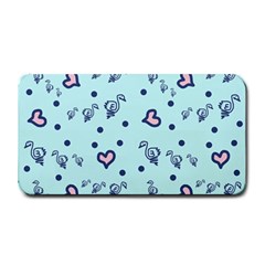 Duck Family Blue Pink Hearts Pattern Medium Bar Mats by snowwhitegirl