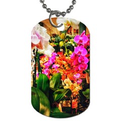 Orchids in the Market Dog Tag (One Side)