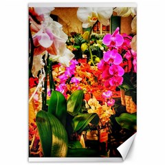 Orchids in the Market Canvas 12  x 18 