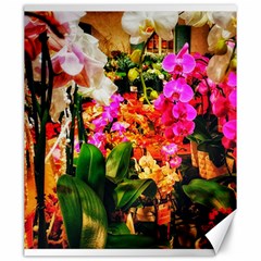 Orchids in the Market Canvas 20  x 24 