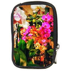 Orchids in the Market Compact Camera Leather Case