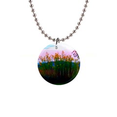 Field Of Goldenrod 1  Button Necklace by okhismakingart