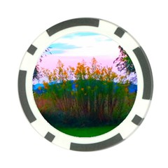 Field Of Goldenrod Poker Chip Card Guard by okhismakingart