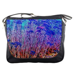 Sedum And Turquoise Messenger Bag by okhismakingart