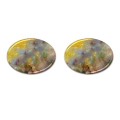 Abstract: Candle And Nail Polish Cufflinks (oval) by okhismakingart