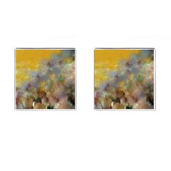 Abstract: Candle And Nail Polish Cufflinks (square) by okhismakingart