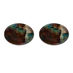 Abstract: Hallway Cufflinks (oval) by okhismakingart