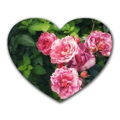 Summer Roses Heart Mousepads by okhismakingart