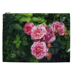 Summer Roses Cosmetic Bag (xxl) by okhismakingart