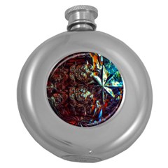 Chamber Of Reflection Round Hip Flask (5 Oz) by okhismakingart