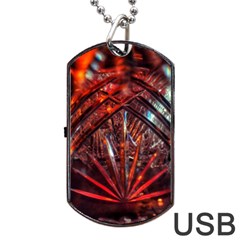 Double Crystal Daisy Dog Tag Usb Flash (one Side) by okhismakingart