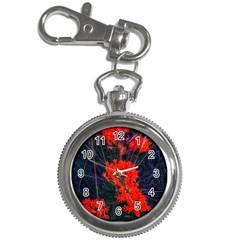 Neon Orange Butterfly Weed Key Chain Watches by okhismakingart