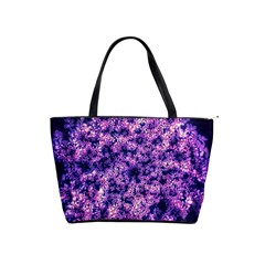 Queen Annes Lace In Purple And White Classic Shoulder Handbag by okhismakingart