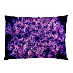 Queen Annes Lace In Purple And White Pillow Case (two Sides) by okhismakingart