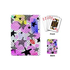 Stars And Spirals Playing Cards (mini) by okhismakingart