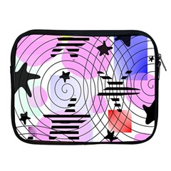 Stars And Spirals Apple Ipad 2/3/4 Zipper Cases by okhismakingart