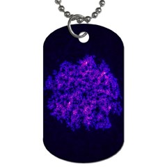 Queen Annes Lace In Blue And Purple Dog Tag (one Side) by okhismakingart