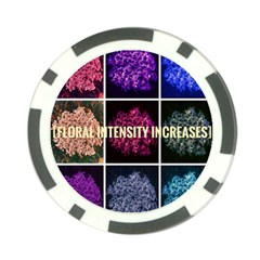 Floral Intensity Increases  Poker Chip Card Guard (10 Pack) by okhismakingart