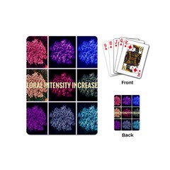Floral Intensity Increases  Playing Cards (mini) by okhismakingart