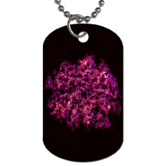 Queen Annes Lace In Red Dog Tag (two Sides) by okhismakingart