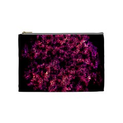 Queen Annes Lace In Red Cosmetic Bag (medium) by okhismakingart