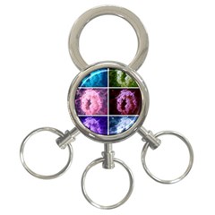 Closing Queen Annes Lace Collage (Vertical) 3-Ring Key Chains