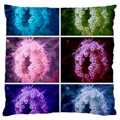 Closing Queen Annes Lace Collage (Vertical) Large Cushion Case (Two Sides)