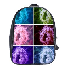 Closing Queen Annes Lace Collage (Vertical) School Bag (XL)
