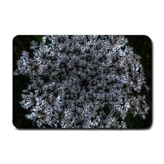 Queen Annes Lace In White Small Doormat  by okhismakingart