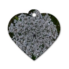 Queen Annes Lace Original Dog Tag Heart (two Sides)