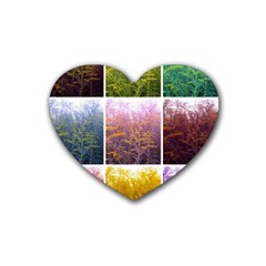 Goldenrod Collage Heart Coaster (4 Pack) 