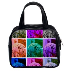 Color Block Queen Annes Lace Collage Classic Handbag (two Sides) by okhismakingart