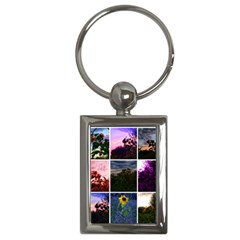 Sunflower Collage Key Chains (rectangle) 